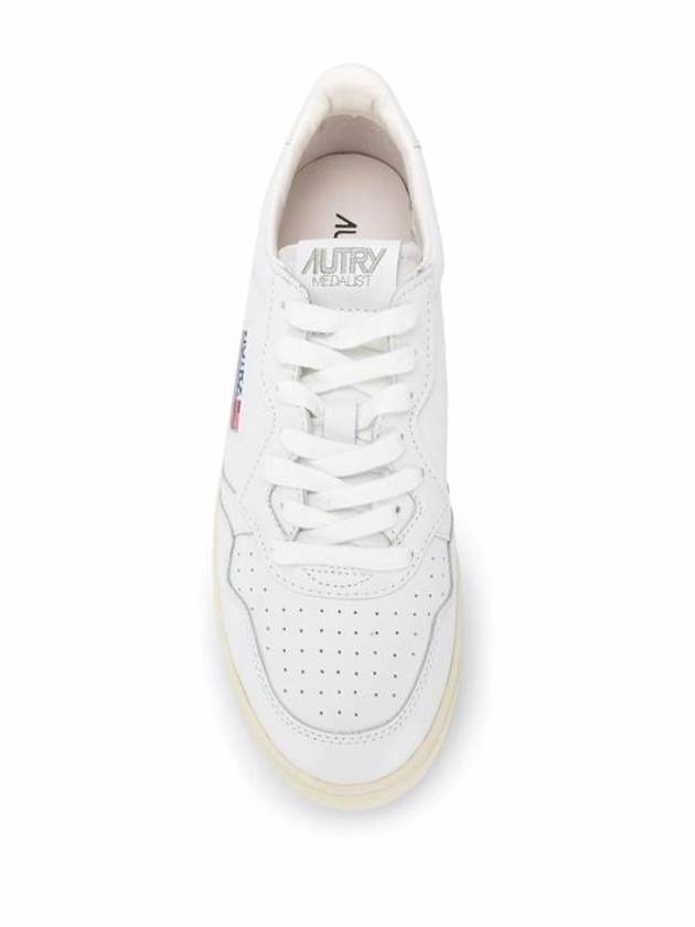 Medalist Leather Low Top Sneakers White - AUTRY - BALAAN 5