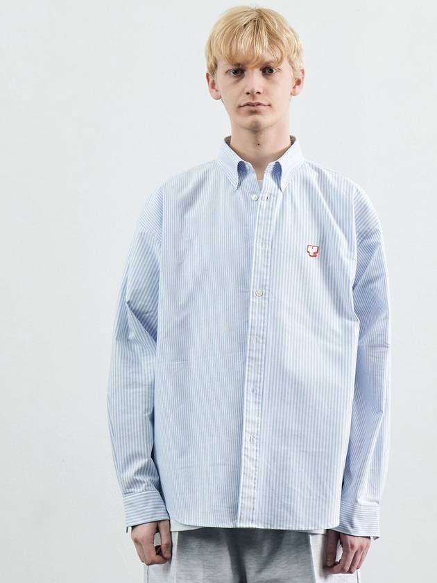 Y CITY BOY OXFORD SHIRT BLUE - YCW - BALAAN 1