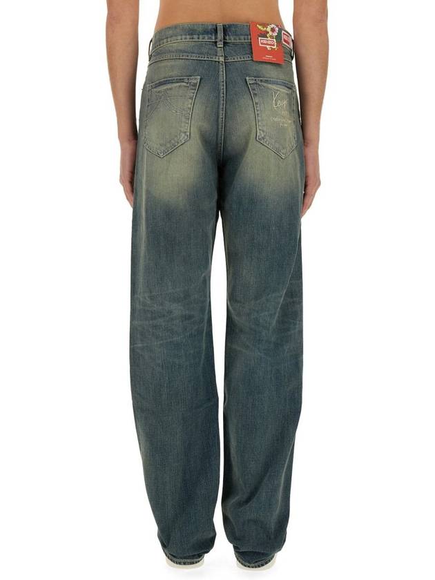 Asagao Straight Jeans 'Kenzo Creations' - KENZO - BALAAN 3