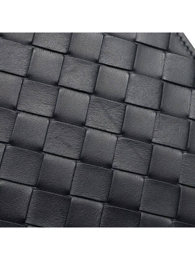 Shadow Intrecciato Half Zipper Document Case Hand Strap Clutch - BOTTEGA VENETA - BALAAN 6