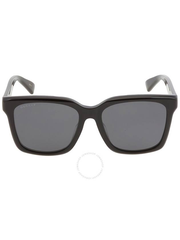 Eyewear Logo Temple Square Sunglasses Black - GUCCI - BALAAN 2