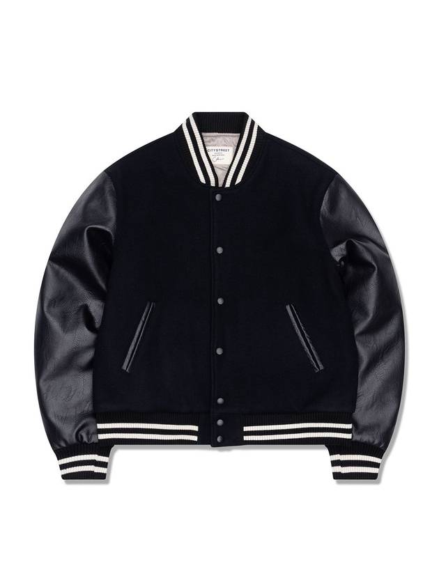 CLASSIC VARSITY JACKET REAL BLACK - CITYSTREET - BALAAN 2