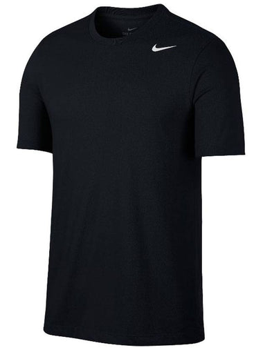 Dri Fit Solid Crew Short Sleeve T-Shirt Black - NIKE - BALAAN 1