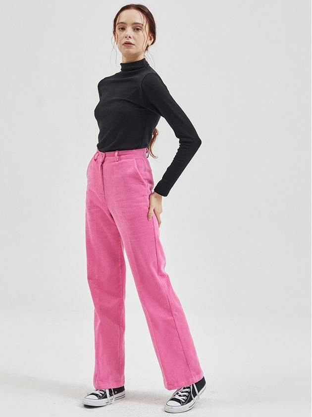 Corduroy Bootcut Slacks Pink - MANAVIS7 - BALAAN 4