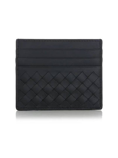 Men's Intrecciato Card Wallet Black - BOTTEGA VENETA - BALAAN 2