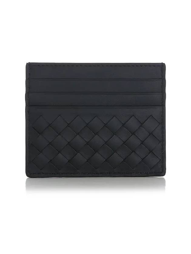 Men's Intrecciato Card Wallet Black - BOTTEGA VENETA - BALAAN 3