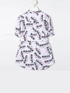 Kids All Over Logo Shirt Dress MS026942 001 - MSGM - BALAAN 3