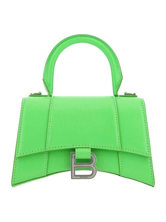 Hourglass Top Nano Tote Bag Green - BALENCIAGA - BALAAN 1