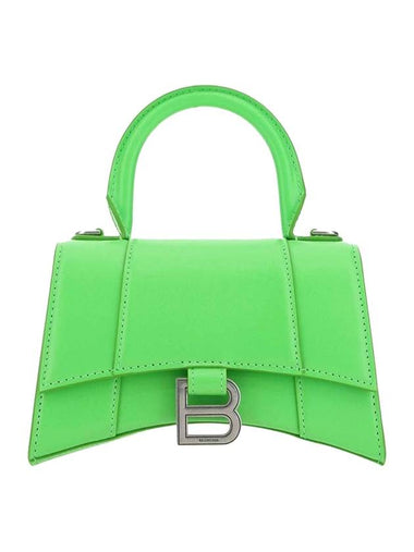 Hourglass Top Nano Tote Bag Green - BALENCIAGA - BALAAN 1