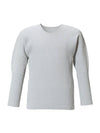 Pleated Long Sleeve T-Shirt Grey - ISSEY MIYAKE - BALAAN 1