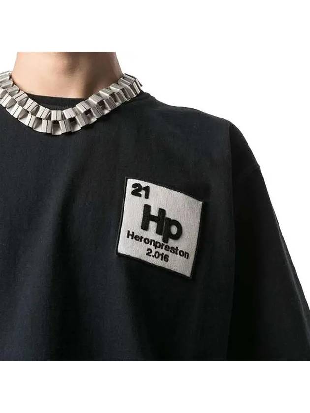Logo Short Sleeve T-Shirt Black - HERON PRESTON - BALAAN 5
