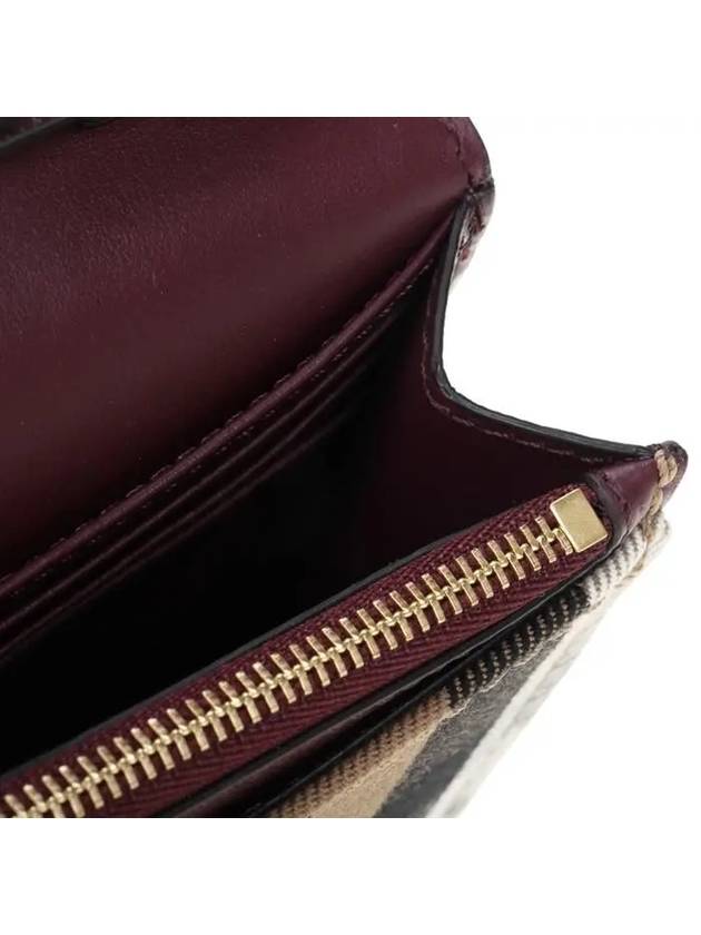 New Hampshire Shoulder Bag Burgundy - BURBERRY - BALAAN 8