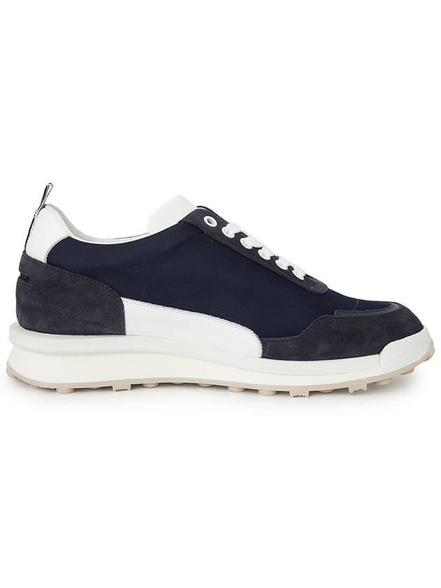 Eco Trainer Nylon Low Top Sneakers Blue - THOM BROWNE - BALAAN 5