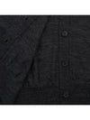 Women's Stitched V Neck Wool Cardigan Dark Grey - MAISON MARGIELA - BALAAN 10