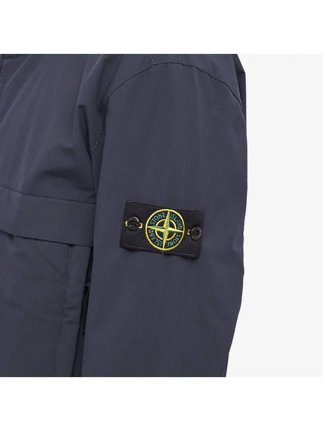 Men's Soft Shell Pure Insulation Technology Primaloft Hooded Jacket Navy - STONE ISLAND - BALAAN 4