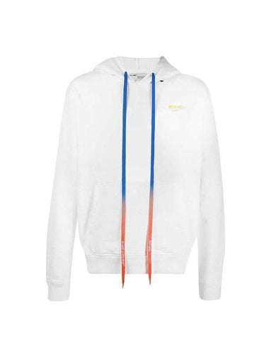 Acrylic Arrow Slim Fit Long Sleeve Hoodie White - OFF WHITE - BALAAN 1