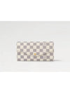 Women's Sarah Damier Azur Long Wallet Ivory - LOUIS VUITTON - BALAAN 2