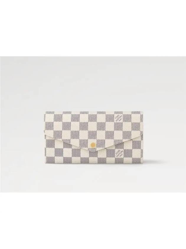 Women's Sarah Damier Azur Long Wallet Ivory - LOUIS VUITTON - BALAAN 2