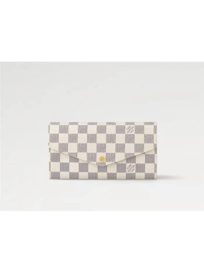 Women's Sarah Damier Azur Long Wallet Ivory - LOUIS VUITTON - BALAAN 2