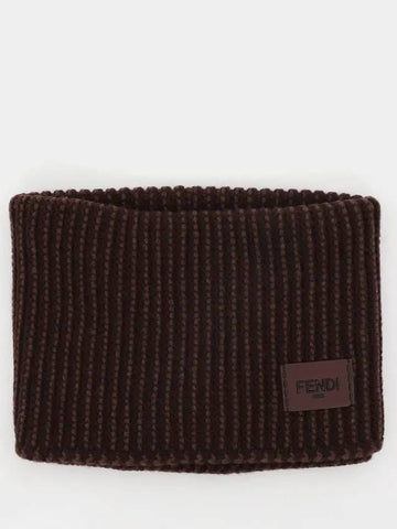 patch logo wool neck warmer FXP526 ASG3 F0AU3 - FENDI - BALAAN 1