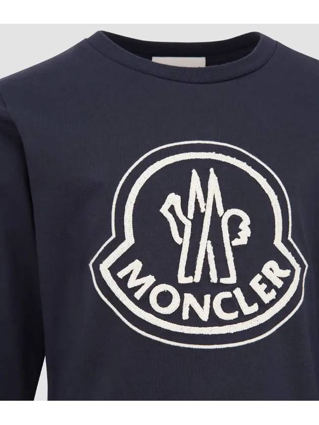 12A Kids Logo Long Sleeve T Shirt 8D0000383907 778 Italian - MONCLER - BALAAN 5