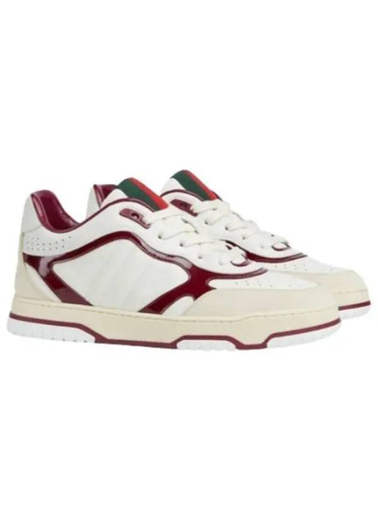 Men's Reweb Low Top Sneakers White - GUCCI - BALAAN 2