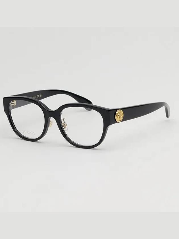 Round Acetate Eyeglasses Black - GUCCI - BALAAN 4