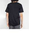 Face Logo Crew Neck Short Sleeve T-Shirt Black - ACNE STUDIOS - BALAAN 4