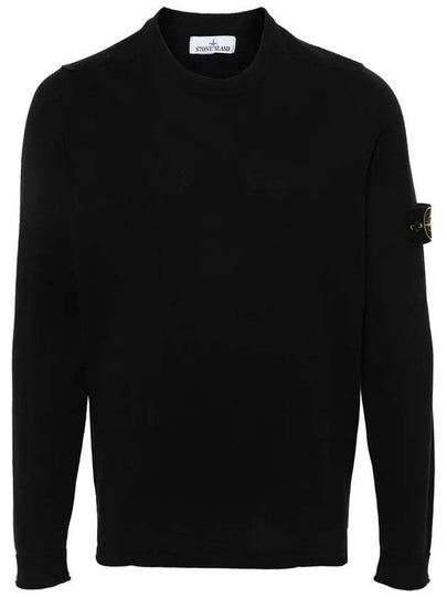 Raw Hand Cotton Crewneck Knit Top Navy - STONE ISLAND - BALAAN 2