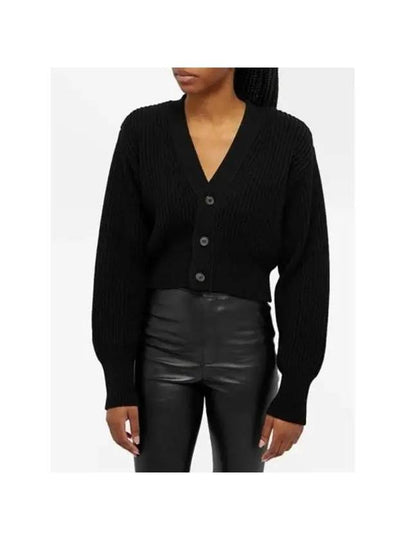 WARDROBE NYC Merino Wool Crop Cardigan W4039R11 Black - ETC - BALAAN 2