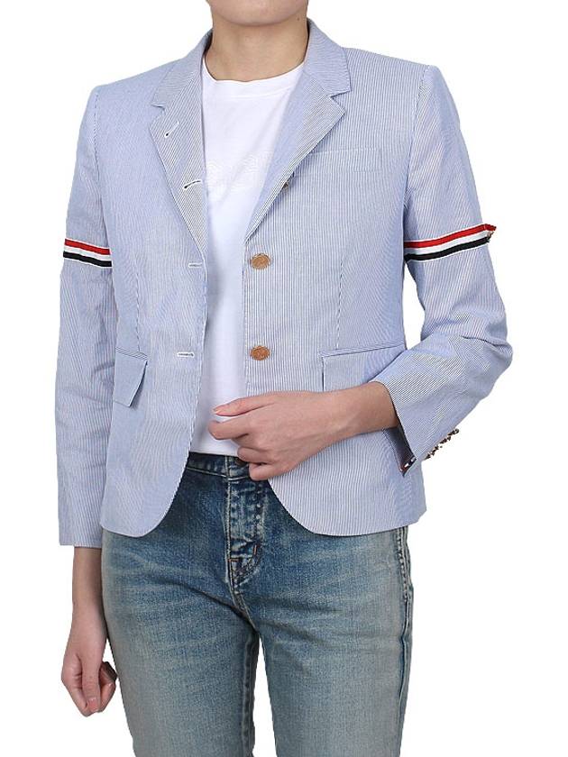 pincode high armhole sports coat jacket navy - THOM BROWNE - 4