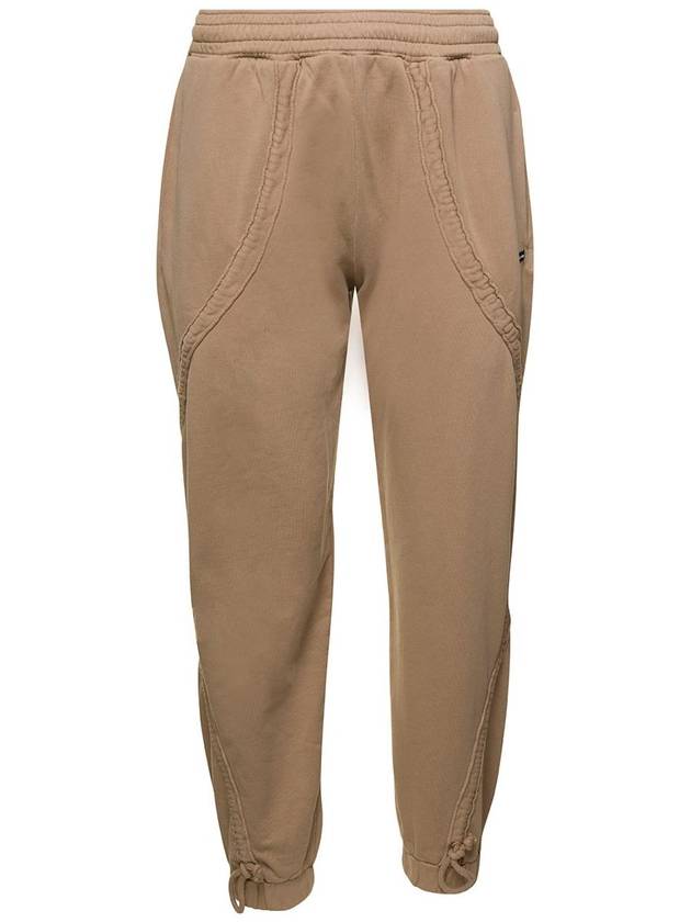 Beige Sweatpants With Logo Patch In Cotton Man - BLUEMARBLE - BALAAN 1