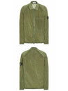 Nylon Metal Overshirt Zip-Up Jacket Olive - STONE ISLAND - BALAAN 5