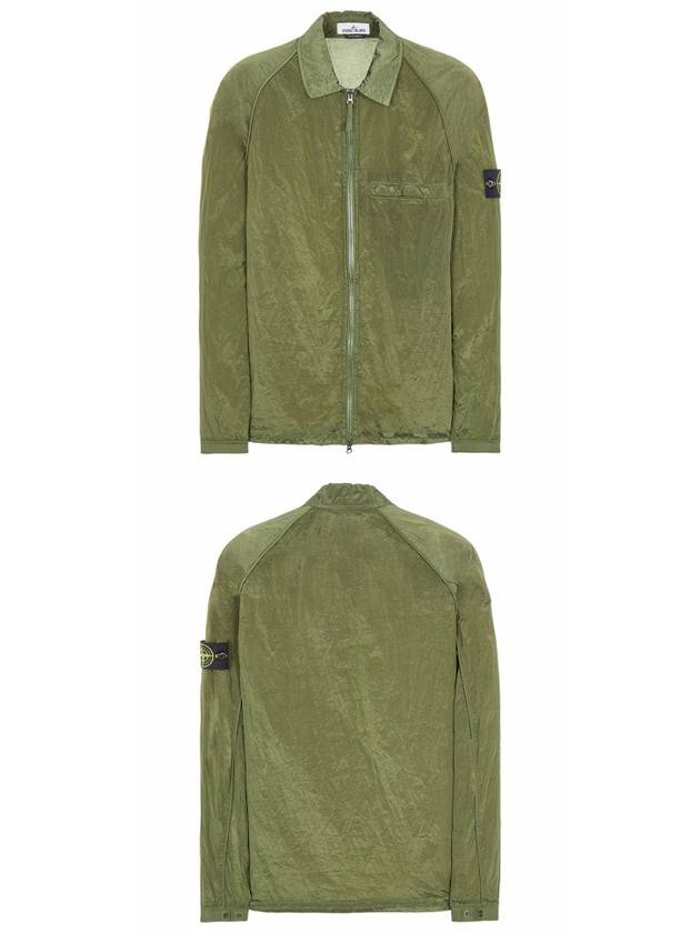 Nylon Metal Overshirt Zip-Up Jacket Olive - STONE ISLAND - BALAAN 5