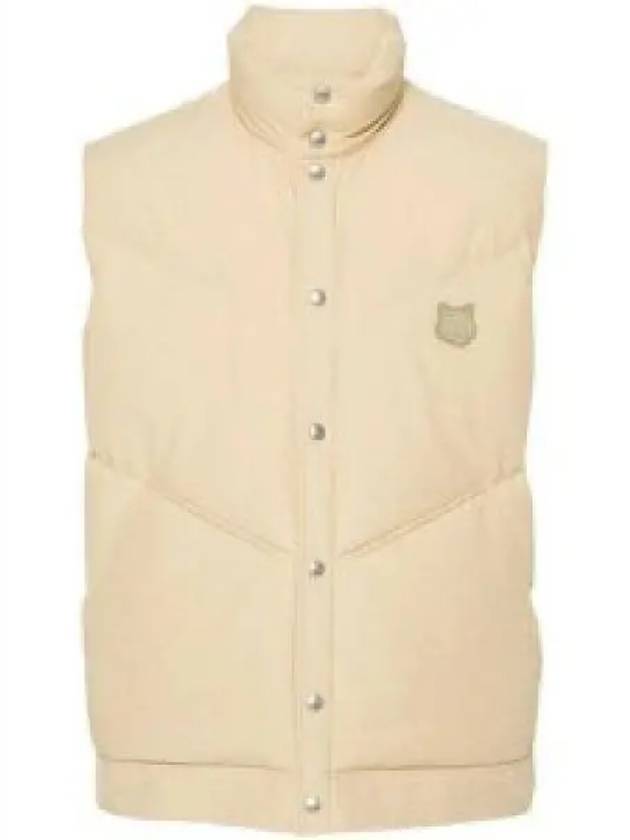 Bold Fox Head Quilted Gilet Vest Beige - MAISON KITSUNE - BALAAN 2