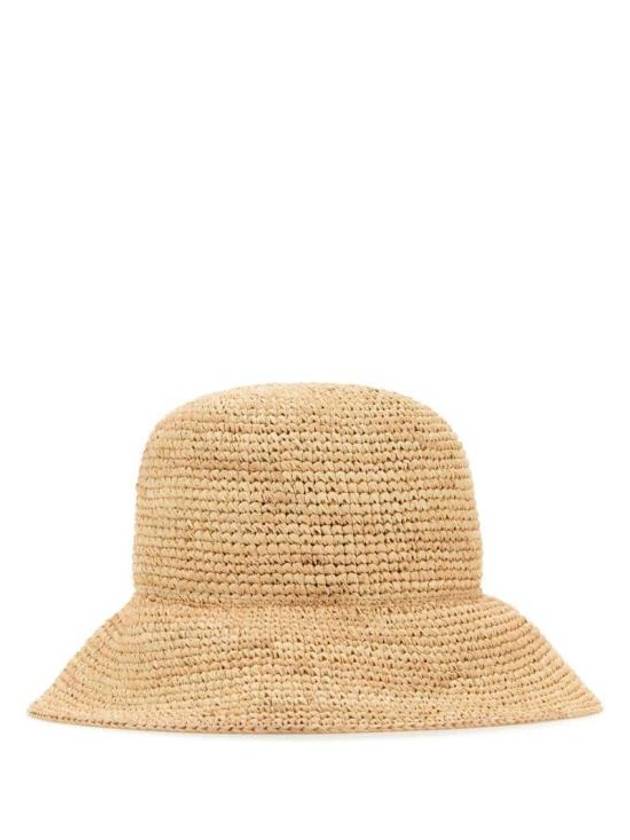 Logo Woven Fabric Bucket Hat Beige - MIU MIU - BALAAN 2