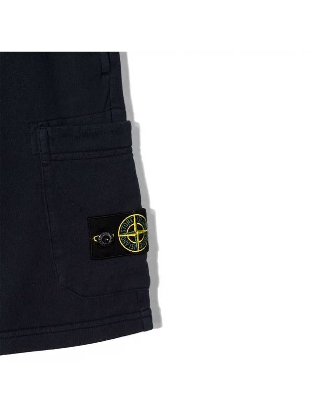 Kids Junior Straight Pants 761661840V0029 Black - STONE ISLAND - BALAAN 5