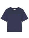 Bold Fox Head Patch Short Sleeve T-shirt Ink Blue - MAISON KITSUNE - BALAAN 2