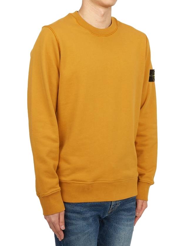 Compass Patch Crew Neck Sweatshirt Orange - STONE ISLAND - BALAAN 4