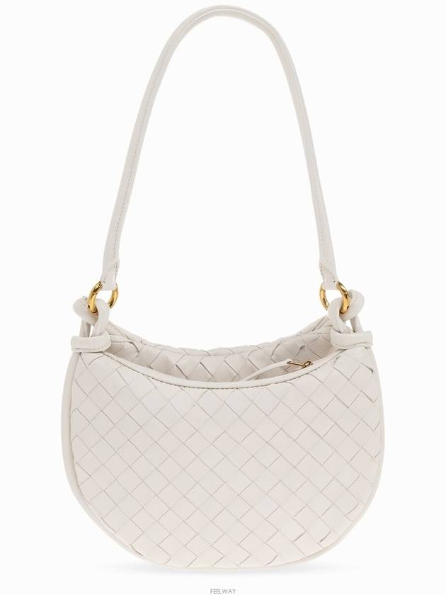 Intrecciato Gemelli Small Shoulder Bag White - BOTTEGA VENETA - BALAAN 5