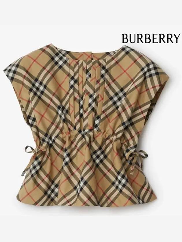 Kids Vintage Check Blouse Archive Beige - BURBERRY - BALAAN 3