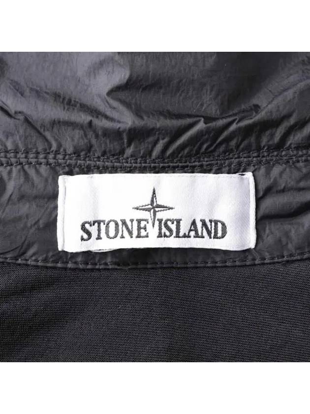 Garment Dyed Crinkle Reps Recycled Nylon Jacket Black - STONE ISLAND - BALAAN 11