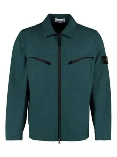 Light Soft Shell Shirt Jacket Bottle Green - STONE ISLAND - BALAAN 2