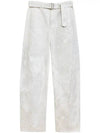 Twisted Belted Straight Pants White - LEMAIRE - BALAAN 2