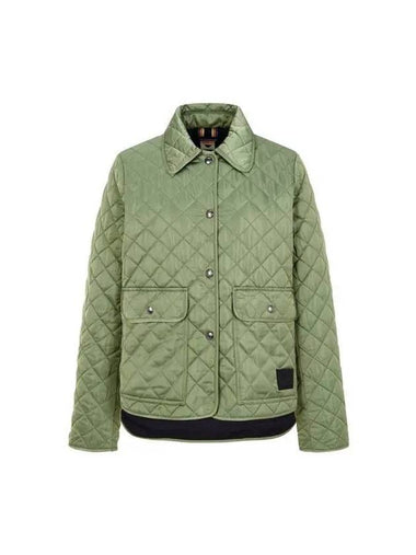 Women s Logo Patch Diamond Quilted Jacket Green 270263 - PAUL SMITH - BALAAN 1