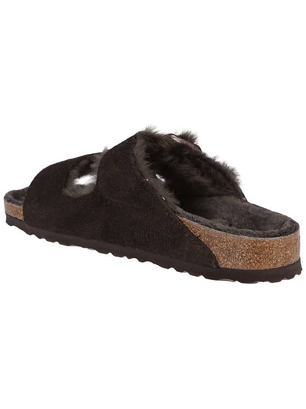 Arizona Shearling Medium Sandals Mocha - BIRKENSTOCK - BALAAN 4