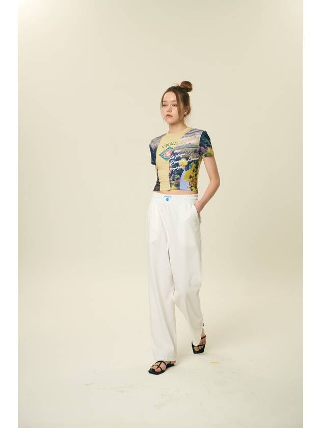 24 Women's Chloe Recycled Wide Pants White - VIBEREEN - BALAAN 4