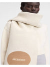 Logo Detail Fringe Muffler Beige - JACQUEMUS - BALAAN 5