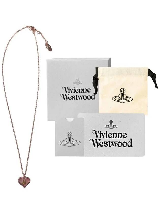 Petra Heart Logo Necklace Rose - VIVIENNE WESTWOOD - BALAAN 11