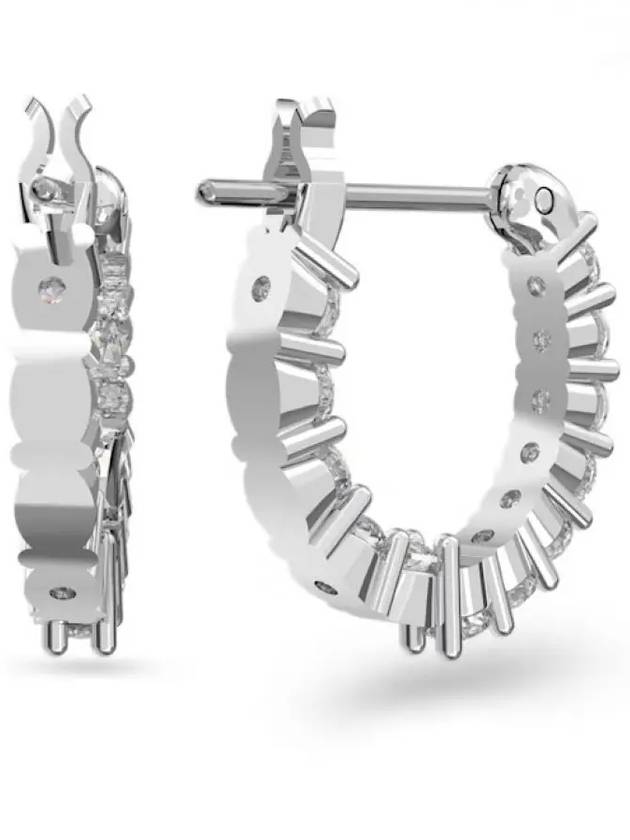 Matrix Vitore Hoop Earrings Silver - SWAROVSKI - BALAAN 3